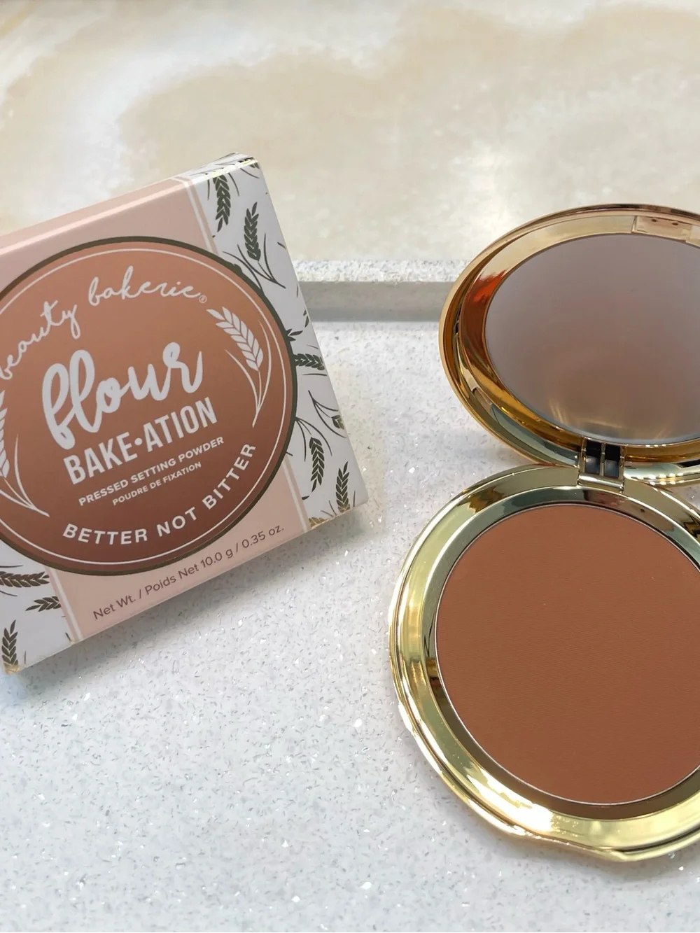 Beauty Bakerie ~ ‘CACAO’ (Brown) Pressed Setting Powder w/ Box ~ Full Size 10 g